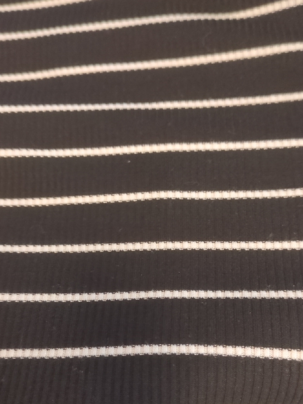 Paige Pullover Size Xs Classic Black & White Striped Short Sleeve Women's Top - Picture 6 of 6